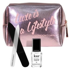 🆕 Londontown Rose Gold Cosmetic Nail Bag KUR Bundle 3pc